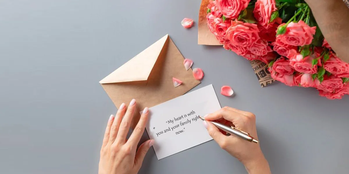 How to write short condolence message to family?