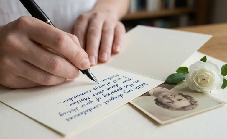 How to write a short condolence message on the passing away of a mother?